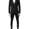 Dolce & Gabbana Black Single Breasted Formal Blazer With Men's Vest -Lux Lair Store 7011345