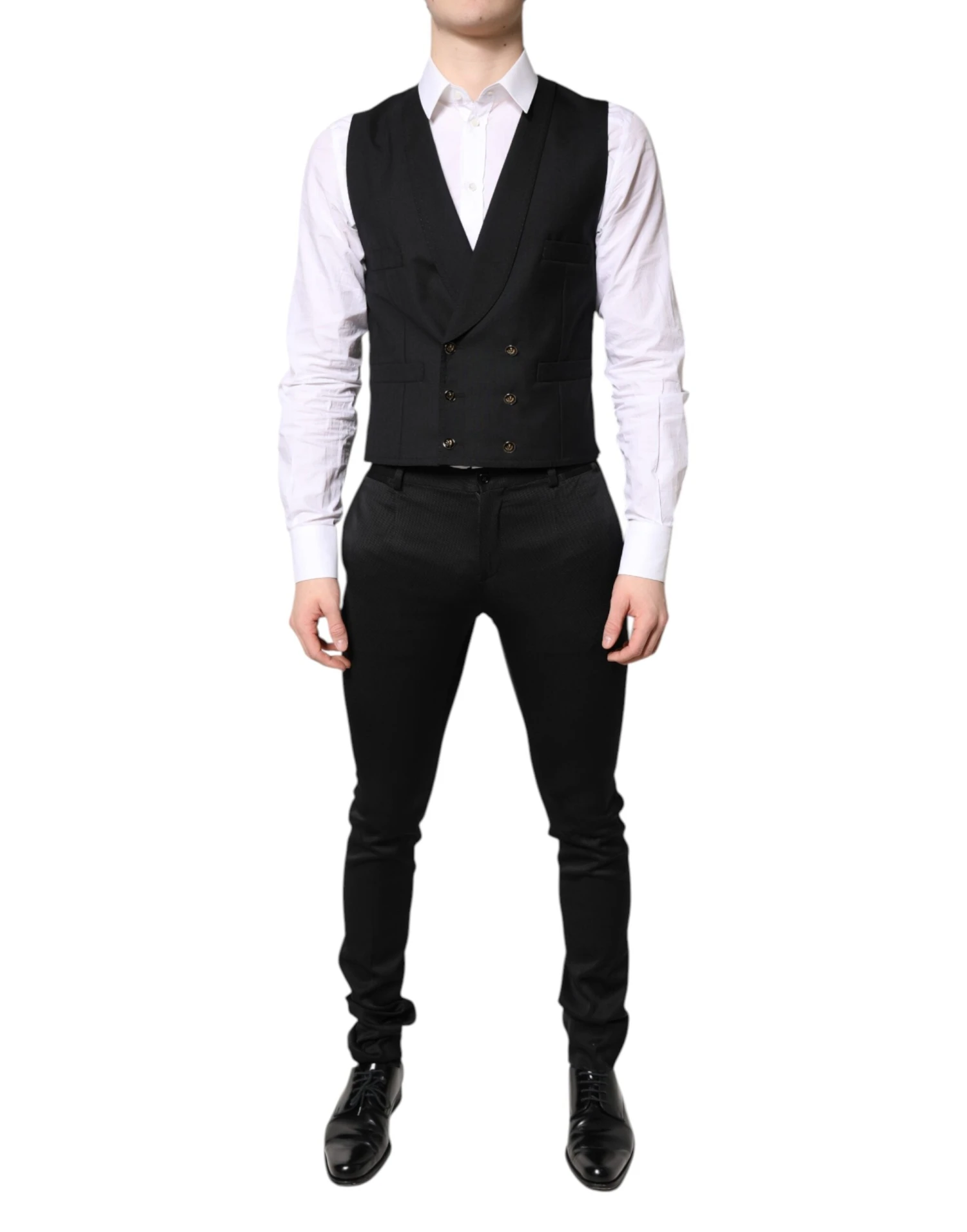 Dolce & Gabbana Black Single Breasted Formal Blazer With Men's Vest 6 Dolce & Gabbana Black Single Breasted Formal Blazer With Men's Vest - Image 4
