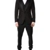 Dolce & Gabbana Black Single Breasted Formal 3 Piece Men's Suit 1 Dolce & Gabbana Black Single Breasted Formal 3 Piece Men's Suit -Lux Lair Store 7011413