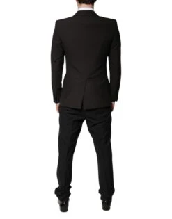Dolce & Gabbana Black Single Breasted Formal 3 Piece Men's Suit -Lux Lair Store 7011415