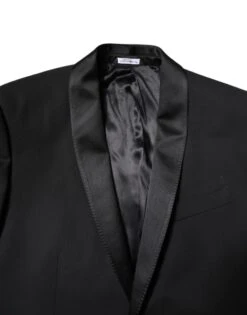 Dolce & Gabbana Black Wool Single Breasted 2 Piece Men's Suit 10 Dolce & Gabbana Black Wool Single Breasted 2 Piece Men's Suit -Lux Lair Store 7011435
