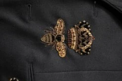 Dolce & Gabbana Black Bee Crown Embroidery 2 Piece Men's Suit (Pre-Owned) -Lux Lair Store 7011906