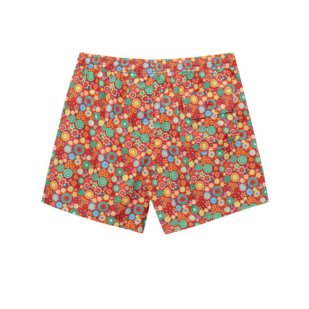 Isaia Red Polyester Swim Men's Short 4 Isaia Red Polyester Swim Men's Short - Image 2