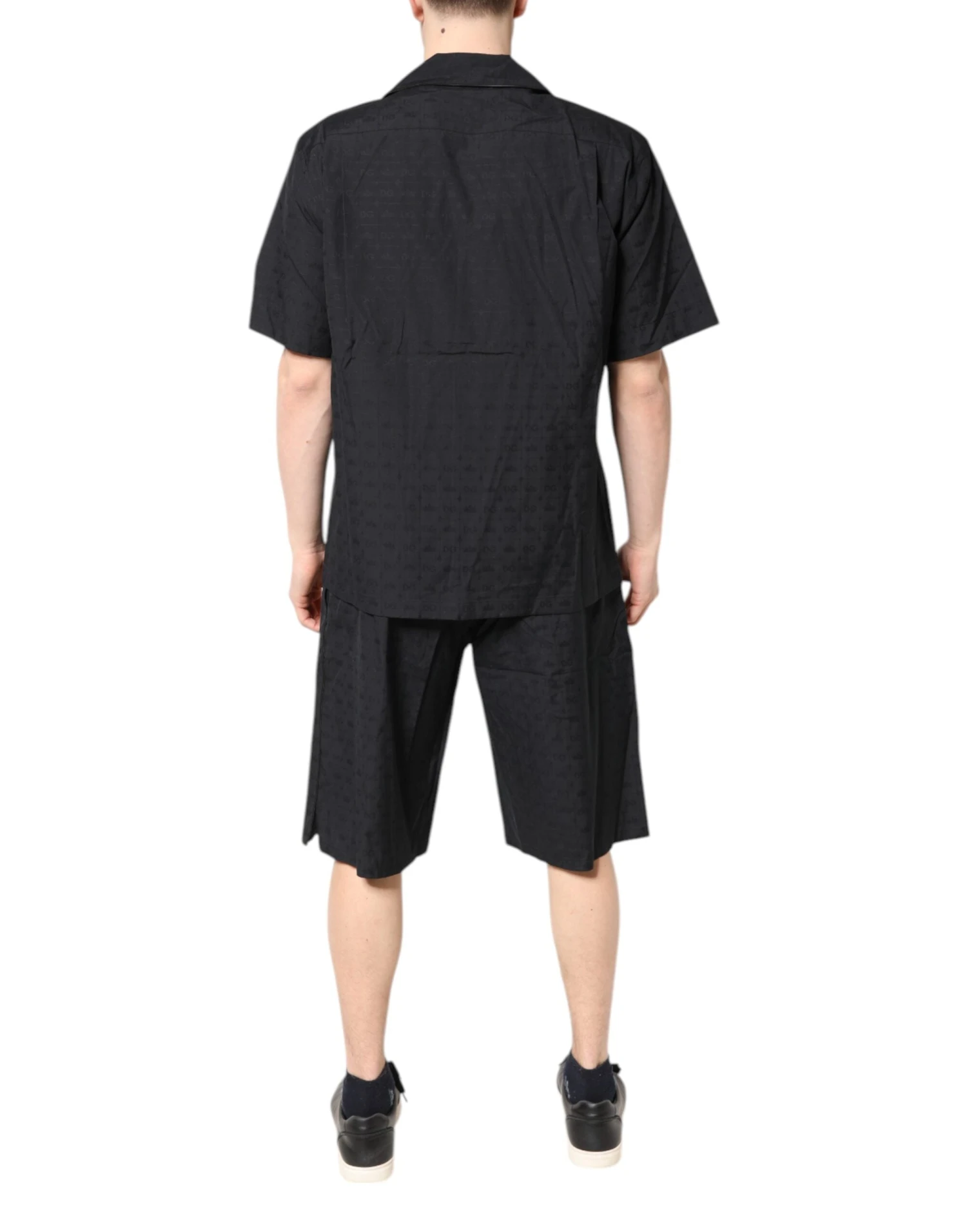 Dolce & Gabbana Black Cotton Men Pajama Set Men's Sleepwear 5 Dolce & Gabbana Black Cotton Men Pajama Set Men's Sleepwear - Image 3