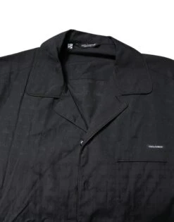 Dolce & Gabbana Black Cotton Men Pajama Set Men's Sleepwear 10 Dolce & Gabbana Black Cotton Men Pajama Set Men's Sleepwear -Lux Lair Store 7087558