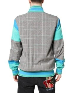 Dolce & Gabbana Multicolor Plaid Full Zip Windbreaker Men's Jacket (Pre-Owned) -Lux Lair Store 7087762
