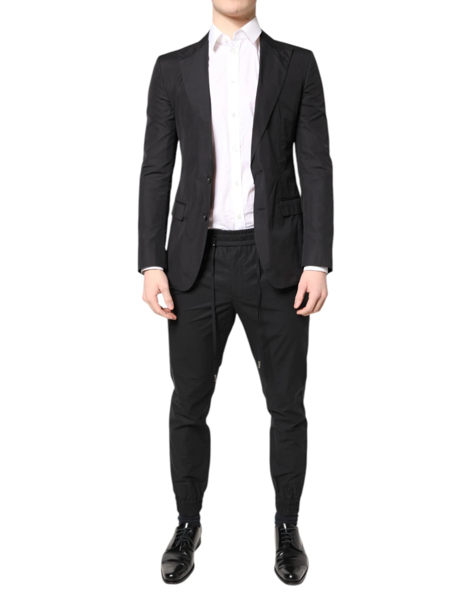 Dolce & Gabbana Black Cotton TAORMINA Formal 2 Piece Men's Suit (Pre-Owned) 3 Dolce & Gabbana Black Cotton TAORMINA Formal 2 Piece Men's Suit (Pre-Owned)