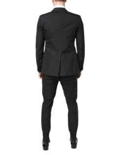 Dolce & Gabbana Black Cotton TAORMINA Formal 2 Piece Men's Suit (Pre-Owned) 9 Dolce & Gabbana Black Cotton TAORMINA Formal 2 Piece Men's Suit (Pre-Owned) -Lux Lair Store 7089493