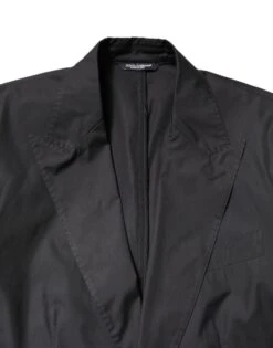 Dolce & Gabbana Black Cotton TAORMINA Formal 2 Piece Men's Suit (Pre-Owned) 10 Dolce & Gabbana Black Cotton TAORMINA Formal 2 Piece Men's Suit (Pre-Owned) -Lux Lair Store 7089494