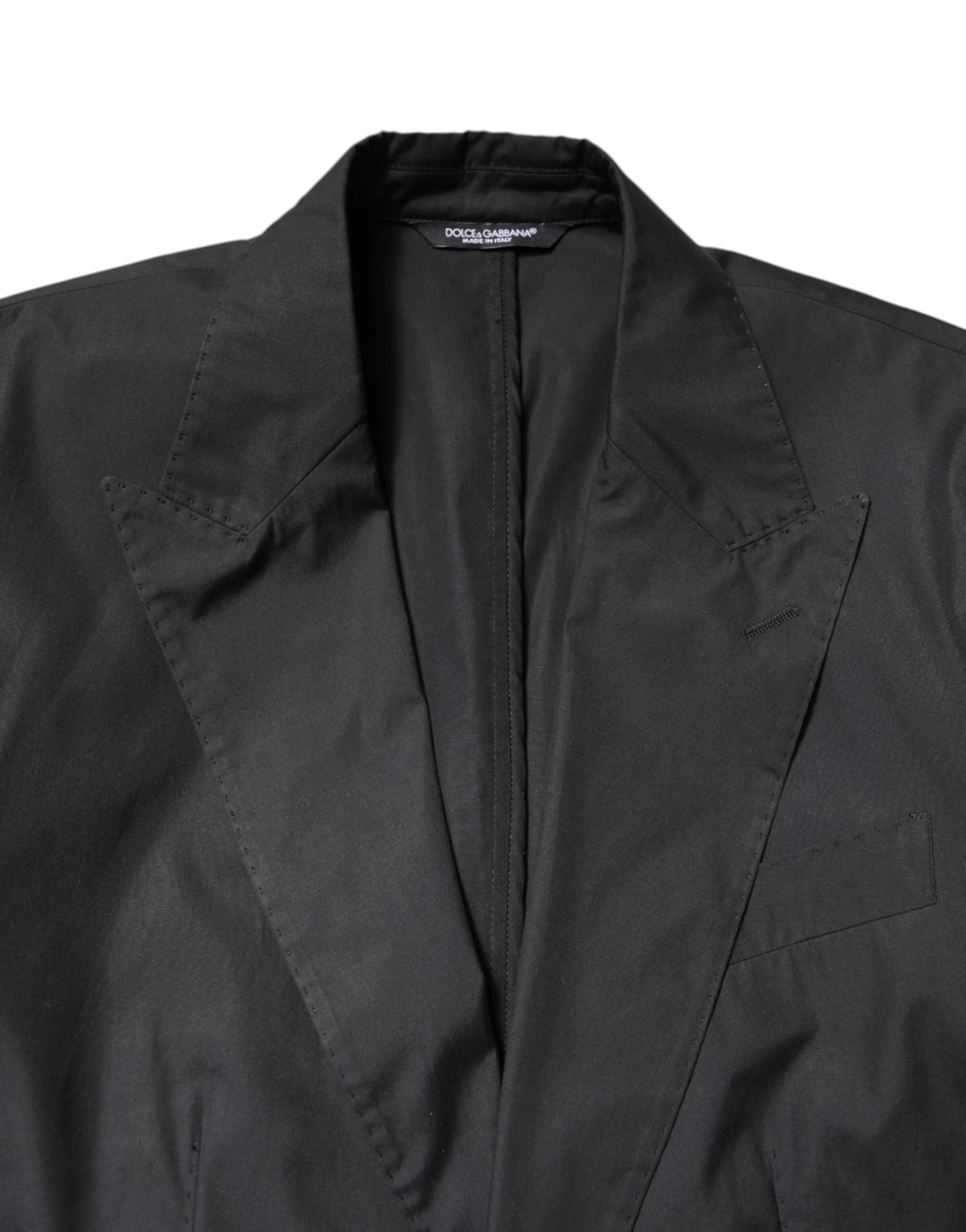 Dolce & Gabbana Black Cotton TAORMINA Formal 2 Piece Men's Suit (Pre-Owned) 6 Dolce & Gabbana Black Cotton TAORMINA Formal 2 Piece Men's Suit (Pre-Owned) - Image 4