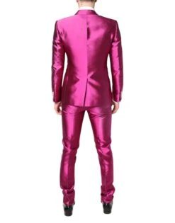 Dolce & Gabbana Pink SICILIA Double Breasted 3 Piece Men's Suit -Lux Lair Store 7090042