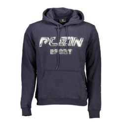 Plein Sport Blue Cotton Men Men's Sweater
