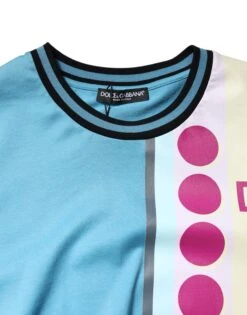 Dolce & Gabbana Multicolor Printed Logo Short Sleeve Men's T-shirt 10 Dolce & Gabbana Multicolor Printed Logo Short Sleeve Men's T-shirt -Lux Lair Store 7114311