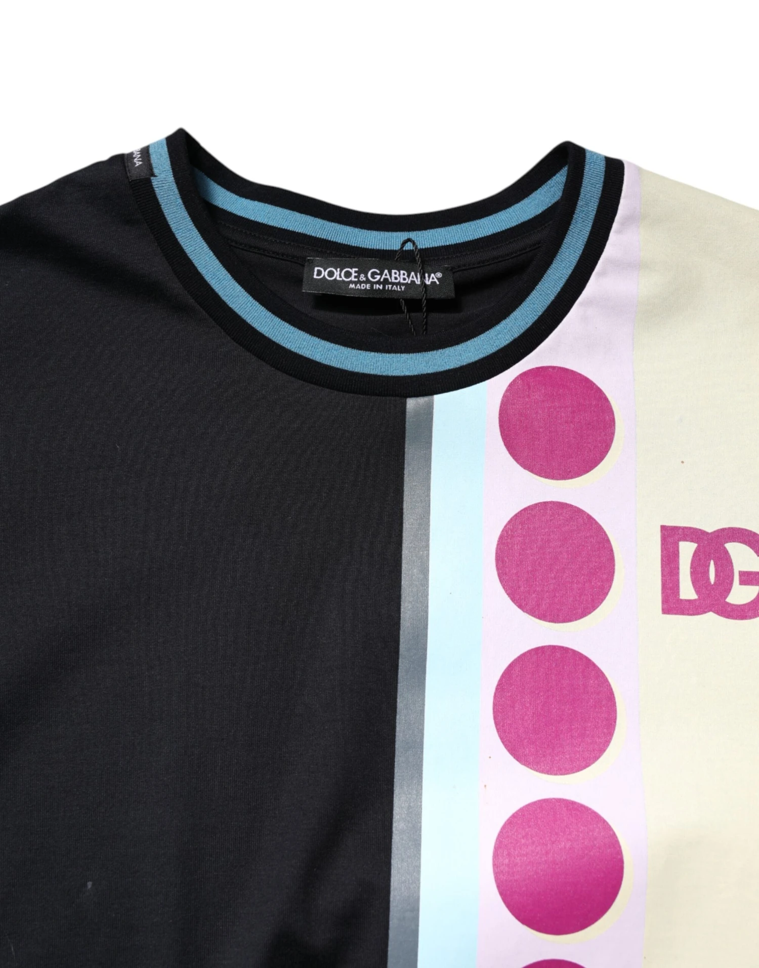 Dolce & Gabbana Multicolor Printed Logo Short Sleeve Men's T-shirt (Pre-Owned) 6 Dolce & Gabbana Multicolor Printed Logo Short Sleeve Men's T-shirt (Pre-Owned) - Image 4