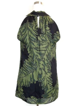 Gucci Women's Green Silk Halter Leaf Printed Top -Lux Lair Store 7134qyjoekl. ul1500