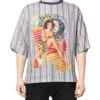 Dolce & Gabbana Multicolor Striped Pin Up Linen Round Neck Men's T-shirt 2 Dolce & Gabbana Multicolor Striped Pin Up Linen Round Neck Men's T-shirt -Lux Lair Store 7181864
