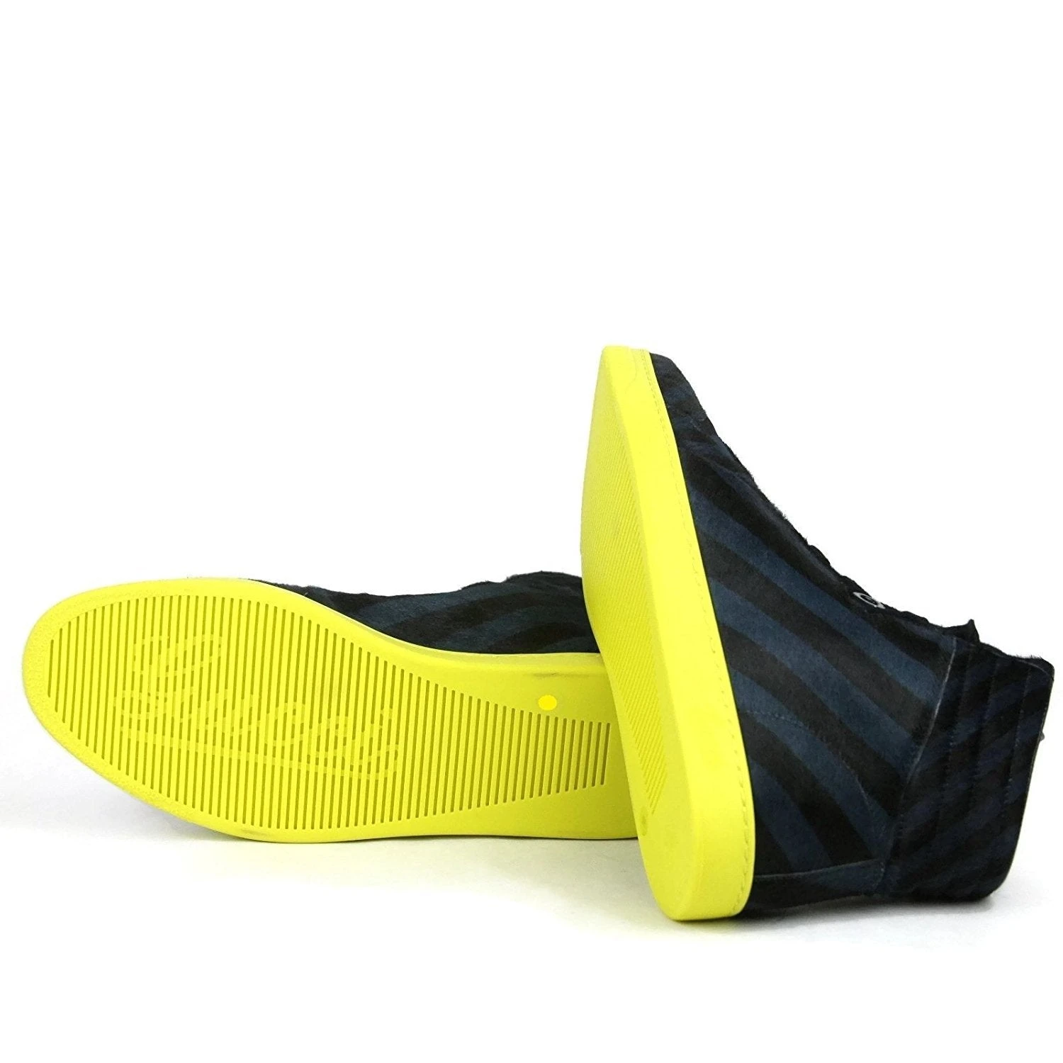 Gucci Men's Blue Black Calf Hair Leather High-top Limited Sneakers 357172 4180 8 Gucci Men's Blue Black Calf Hair Leather High-top Limited Sneakers 357172 4180 - Image 6