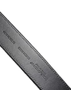 Dolce & Gabbana Black Cotton Silver Metal Buckle Men's Belt 10 Dolce & Gabbana Black Cotton Silver Metal Buckle Men's Belt -Lux Lair Store 7206073