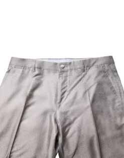 Dolce & Gabbana Light Gray Jacquard Silk Dotted 2 Piece Men's Suit 11 Dolce & Gabbana Light Gray Jacquard Silk Dotted 2 Piece Men's Suit -Lux Lair Store 7206580