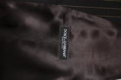 Dolce & Gabbana Black Stripes Wool Formal Men Waistcoat Men's Vest 11 Dolce & Gabbana Black Stripes Wool Formal Men Waistcoat Men's Vest -Lux Lair Store 7207238