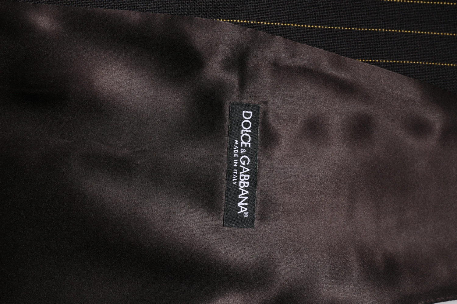 Dolce & Gabbana Black Stripes Wool Formal Men Waistcoat Men's Vest 7 Dolce & Gabbana Black Stripes Wool Formal Men Waistcoat Men's Vest - Image 5