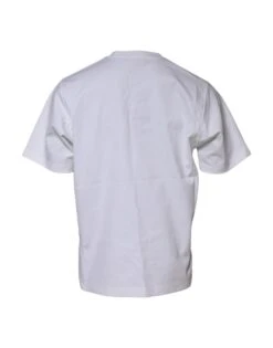 Dolce & Gabbana White Logo Embellish Short Sleeves Men's T-shirt (Pre-Owned) -Lux Lair Store 7217612