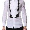 Dolce & Gabbana White GOLD Embellished Formal Men Dress Men's Shirt (Pre-Owned) -Lux Lair Store 7358563
