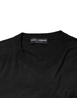 Dolce & Gabbana Black Cotton DG Logo Men Sweatshirt Men's Sweater (Pre-Owned) -Lux Lair Store 7360208