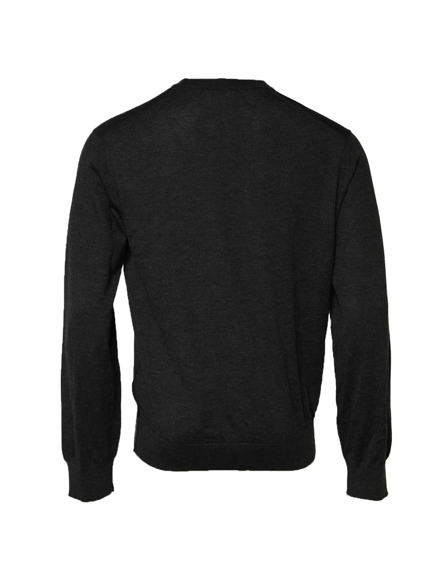 Dolce & Gabbana Gray Long Sleeve Crew Neck Pullover Men's Sweater (Pre-Owned) 4 Dolce & Gabbana Gray Long Sleeve Crew Neck Pullover Men's Sweater (Pre-Owned) - Image 2