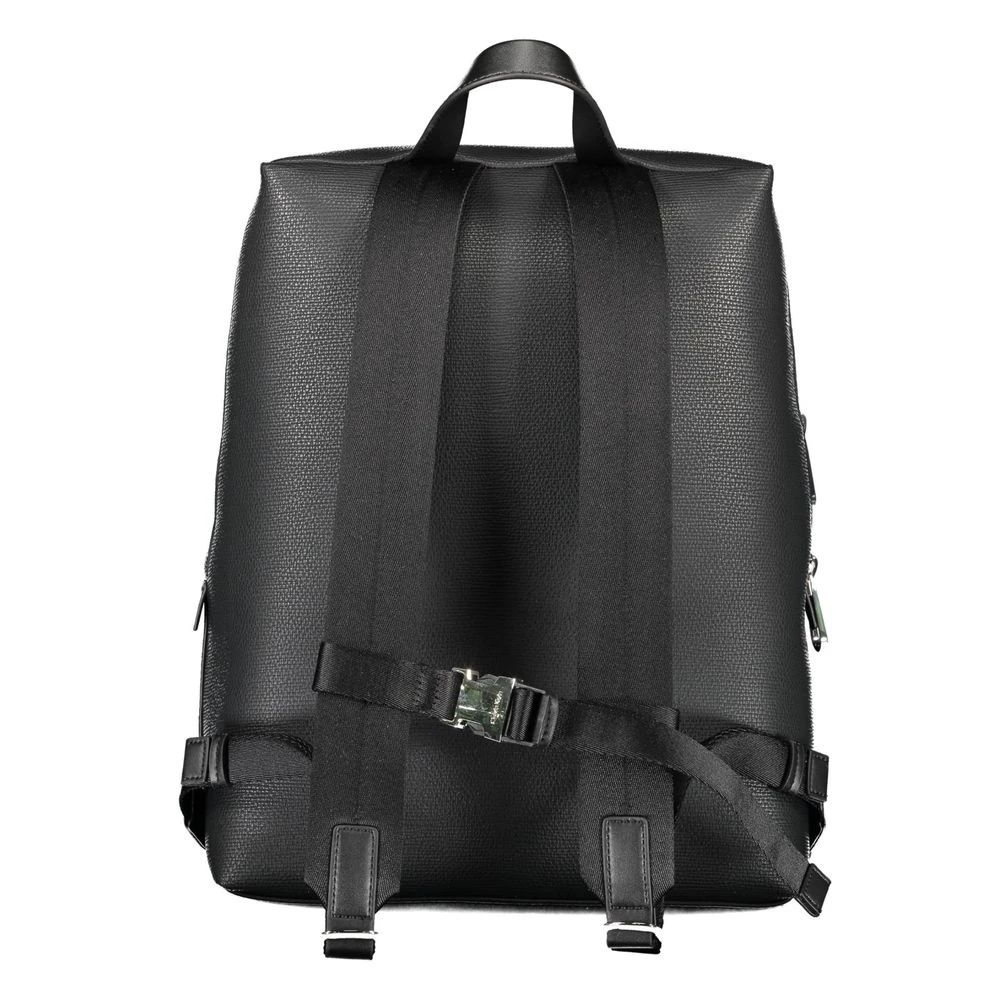 Calvin Klein Black Polyester Men Men's Backpack 4 Calvin Klein Black Polyester Men Men's Backpack - Image 2