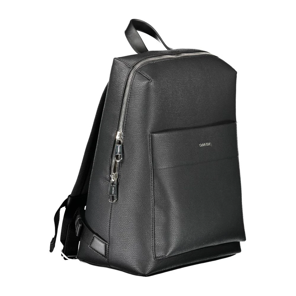 Calvin Klein Black Polyester Men Men's Backpack 5 Calvin Klein Black Polyester Men Men's Backpack - Image 3