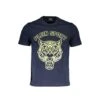 Plein Sport Blue Cotton Men Men's T-Shirt
