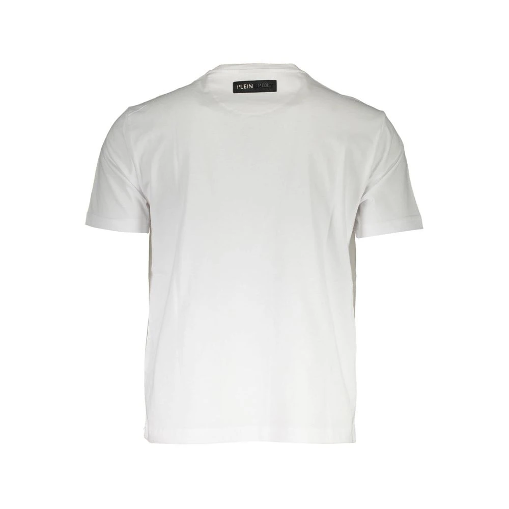 Plein Sport White Cotton Mens Men's TShirt 4 Plein Sport White Cotton Mens Men's TShirt - Image 2