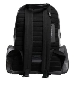 Dolce & Gabbana Gray Cotton Camouflage Logo Plaque Backpack Men's Bag -Lux Lair Store 7459927