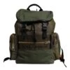 Dolce & Gabbana Green Patchwork Travel Backpack Military Men's Bag -Lux Lair Store 7459947