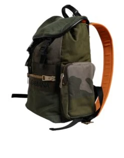 Dolce & Gabbana Green Patchwork Travel Backpack Military Men's Bag -Lux Lair Store 7459949