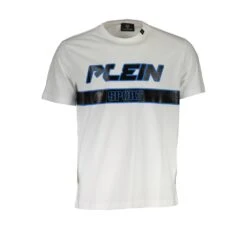 Plein Sport White Cotton Men Men's T-Shirt