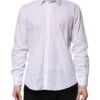 Dolce & Gabbana White Cotton STAFF Long Sleeves Formal Men's Shirt (Pre-Owned) -Lux Lair Store 7527171