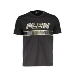 Plein Sport Black Cotton Men Men's TShirt