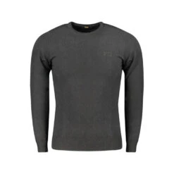 Cavalli Class Black Viscose Men Men's Sweater