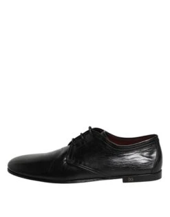 Dolce & Gabbana Black Leather Lace Up Derby Dress Formal Men's Shoes 13 Dolce & Gabbana Black Leather Lace Up Derby Dress Formal Men's Shoes -Lux Lair Store 7559424