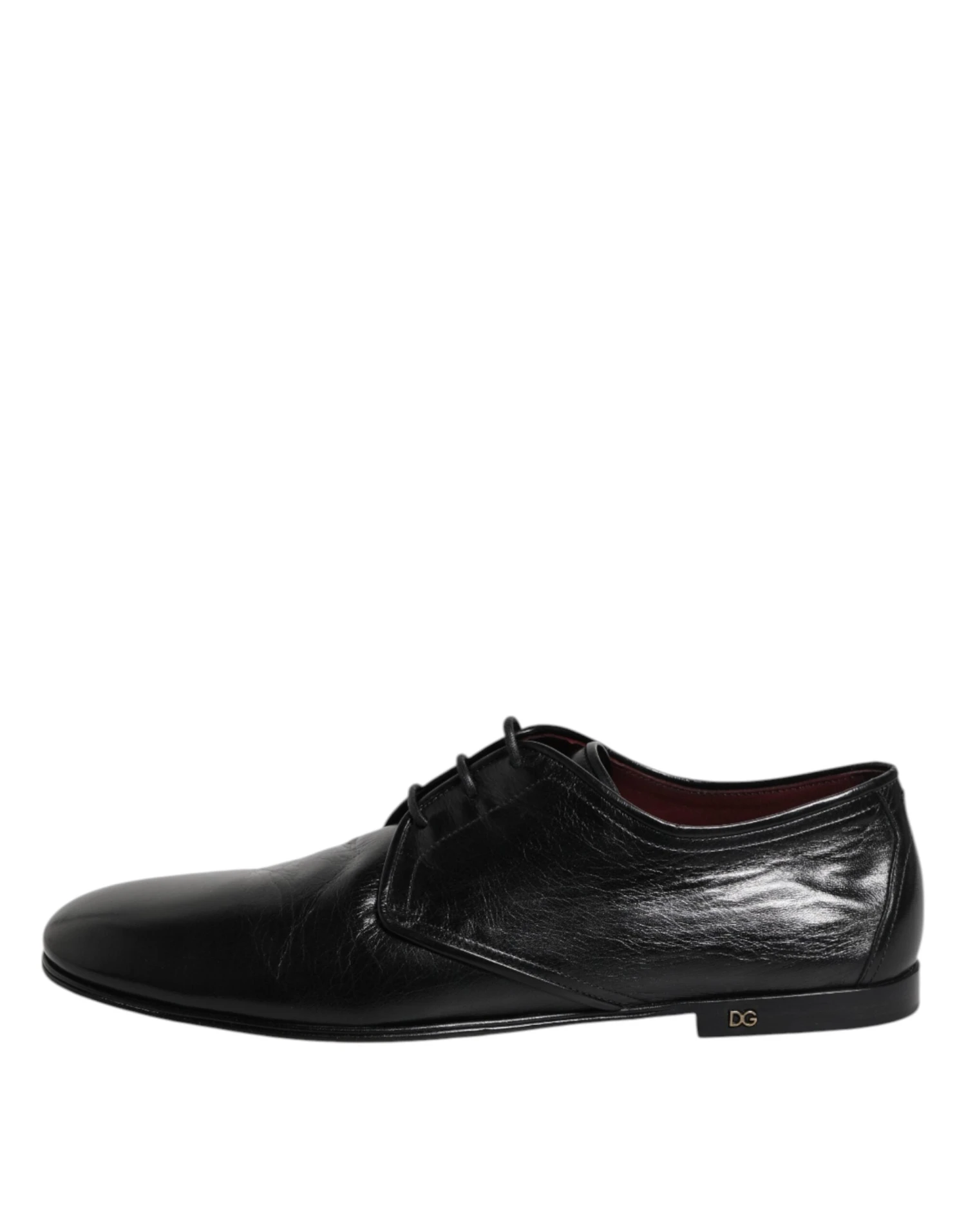 Dolce & Gabbana Black Leather Lace Up Derby Dress Formal Men's Shoes 8 Dolce & Gabbana Black Leather Lace Up Derby Dress Formal Men's Shoes - Image 6