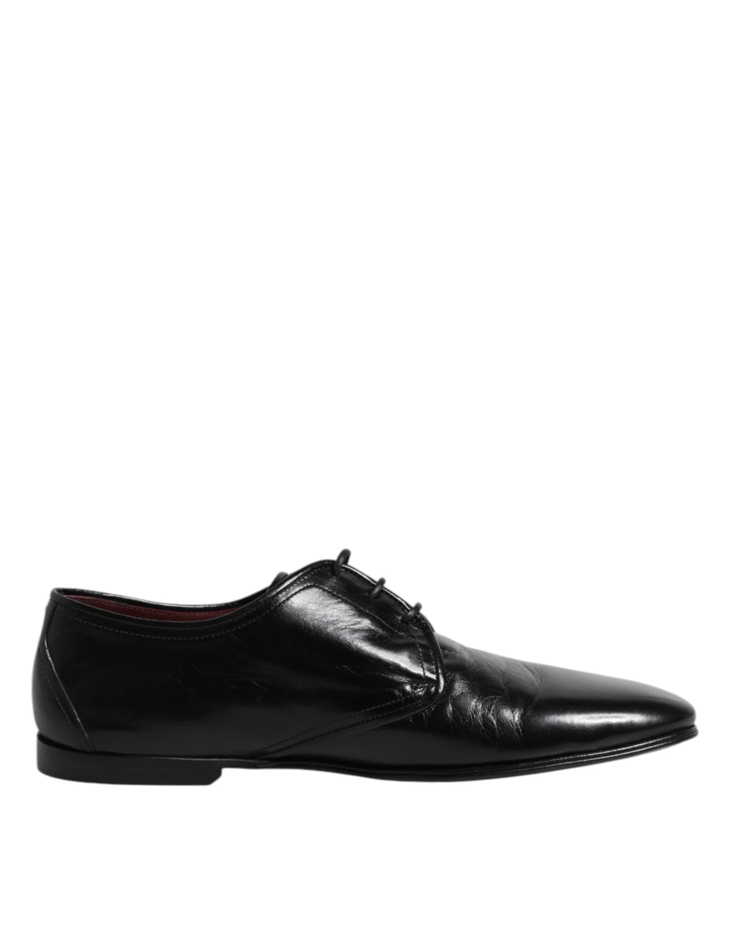 Dolce & Gabbana Black Leather Lace Up Derby Dress Formal Men's Shoes 3 Dolce & Gabbana Black Leather Lace Up Derby Dress Formal Men's Shoes