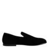 Dolce & Gabbana Black Velvet Slip On Loafers Formal Men's Shoes 2 Dolce & Gabbana Black Velvet Slip On Loafers Formal Men's Shoes -Lux Lair Store 7560263