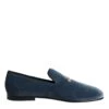 Dolce & Gabbana Blue Velvet DG Logo Loafers Formal Men's Shoes 2 Dolce & Gabbana Blue Velvet DG Logo Loafers Formal Men's Shoes -Lux Lair Store 7560624