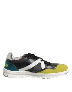 Dolce & Gabbana Multicolor Lace Up Low Top Men Sneakers Men's Shoes
