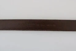 Dolce & Gabbana Blue Perforated Leather Gray Buckle Men's Belt -Lux Lair Store 7577562