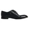 Dolce & Gabbana Dark Blue Leather Derby Wingtip Formal Men's Shoes -Lux Lair Store 7577601