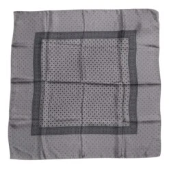 Dolce & Gabbana Gray Polka Dot Silk Square Men Foulard Men's Scarf -Lux Lair Store 7592580