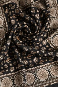 Dolce & Gabbana Black Brown Patterned Square Foulard Men's Scarf (Pre-Owned) -Lux Lair Store 7593837